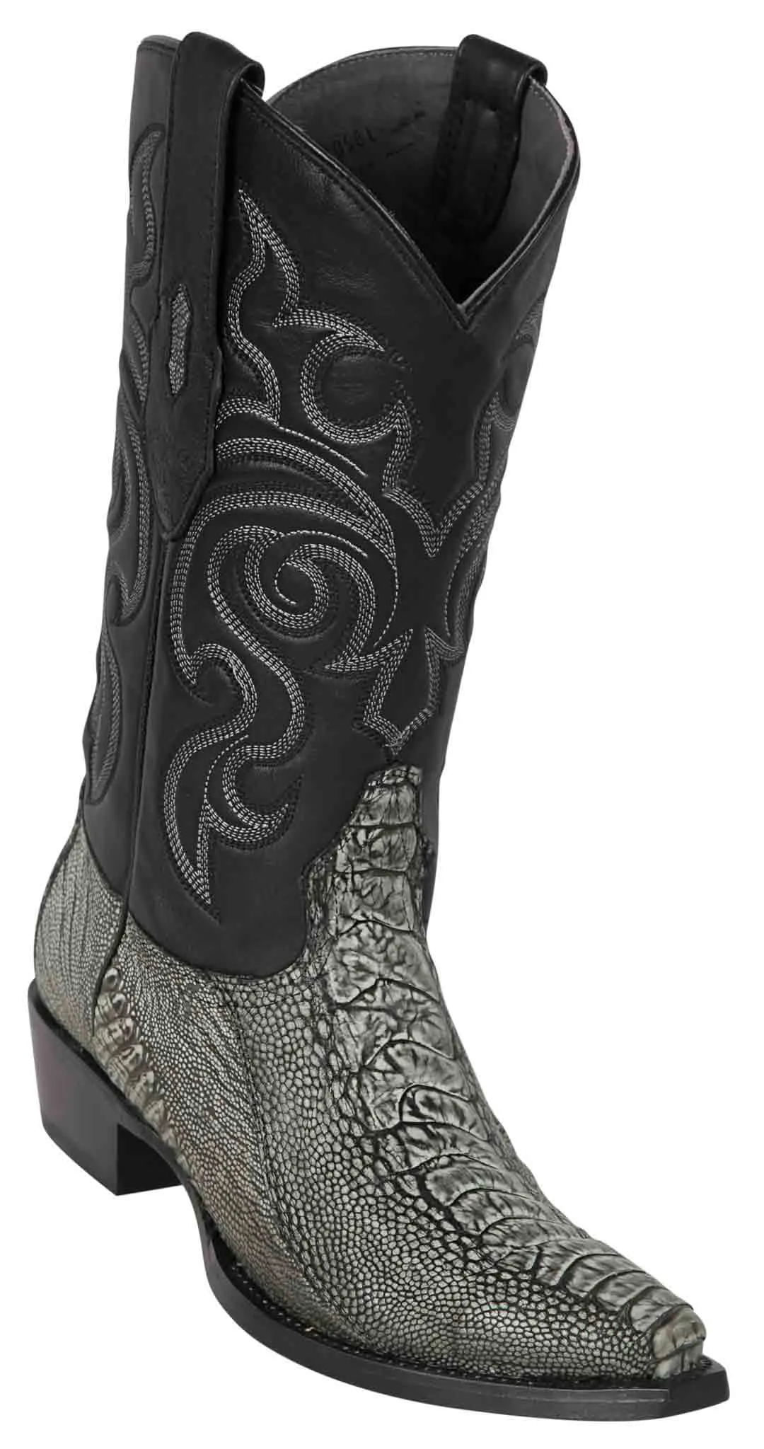 940581 LOS ALTOS BOOTS SNIP TOE OSTRICH LEG RUSTIC BLACK