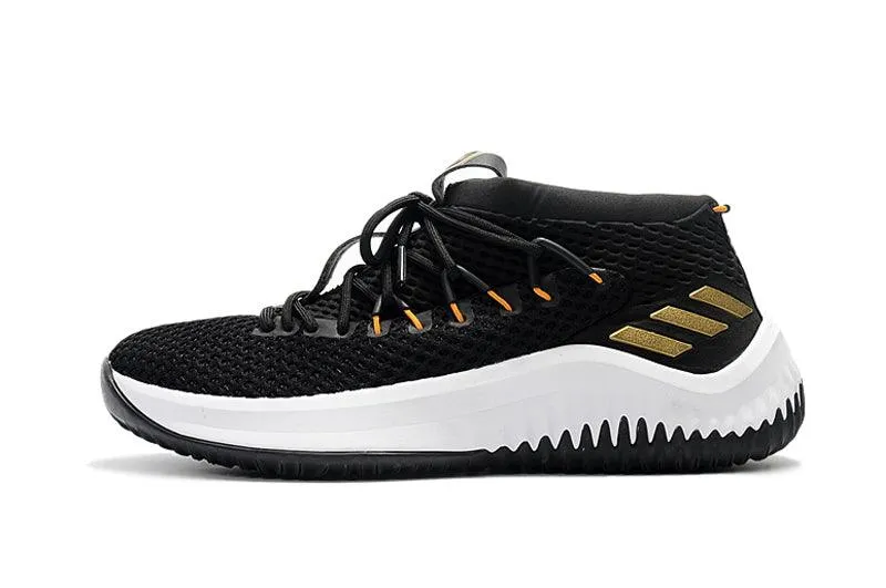 Adidas 2017 Dame 4 Black Gold Basketball Sneakers