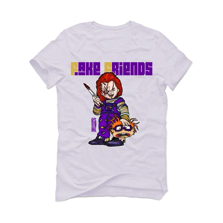 Air Jordan 12 Field Purple - White T-Shirt (Fake Friends 2)