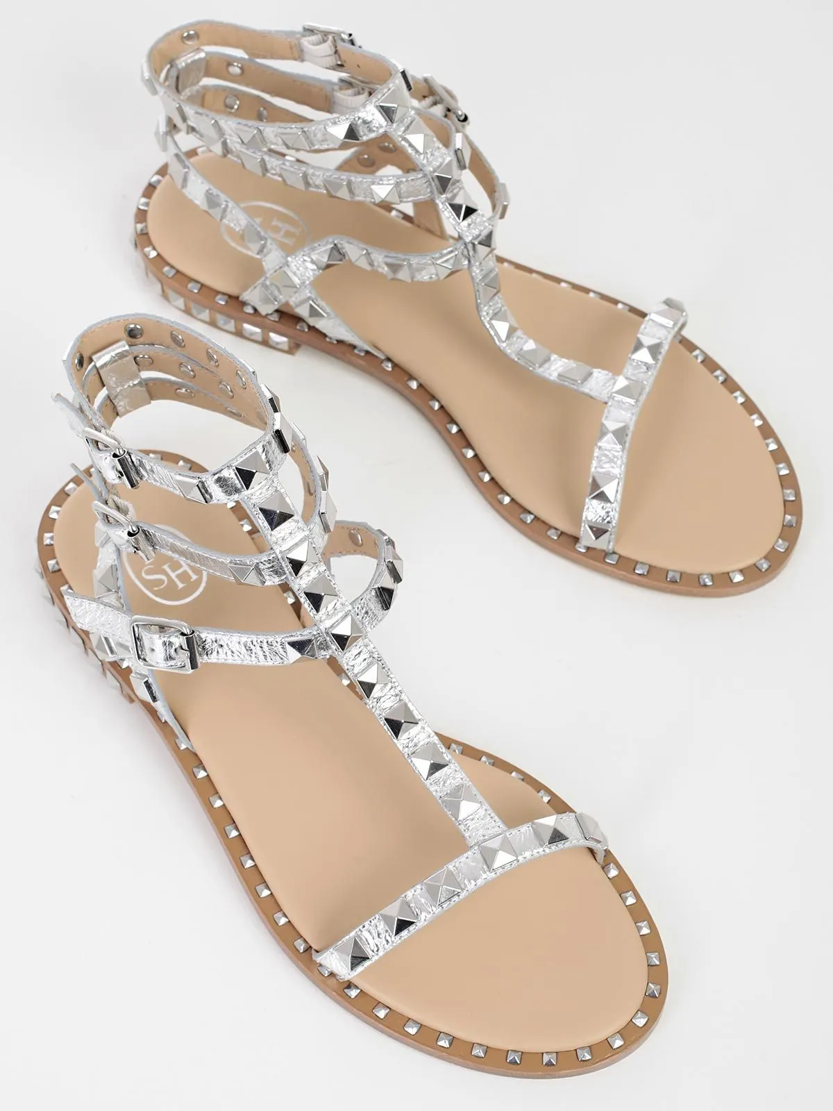 Ash Poison Studded Strap Sandals