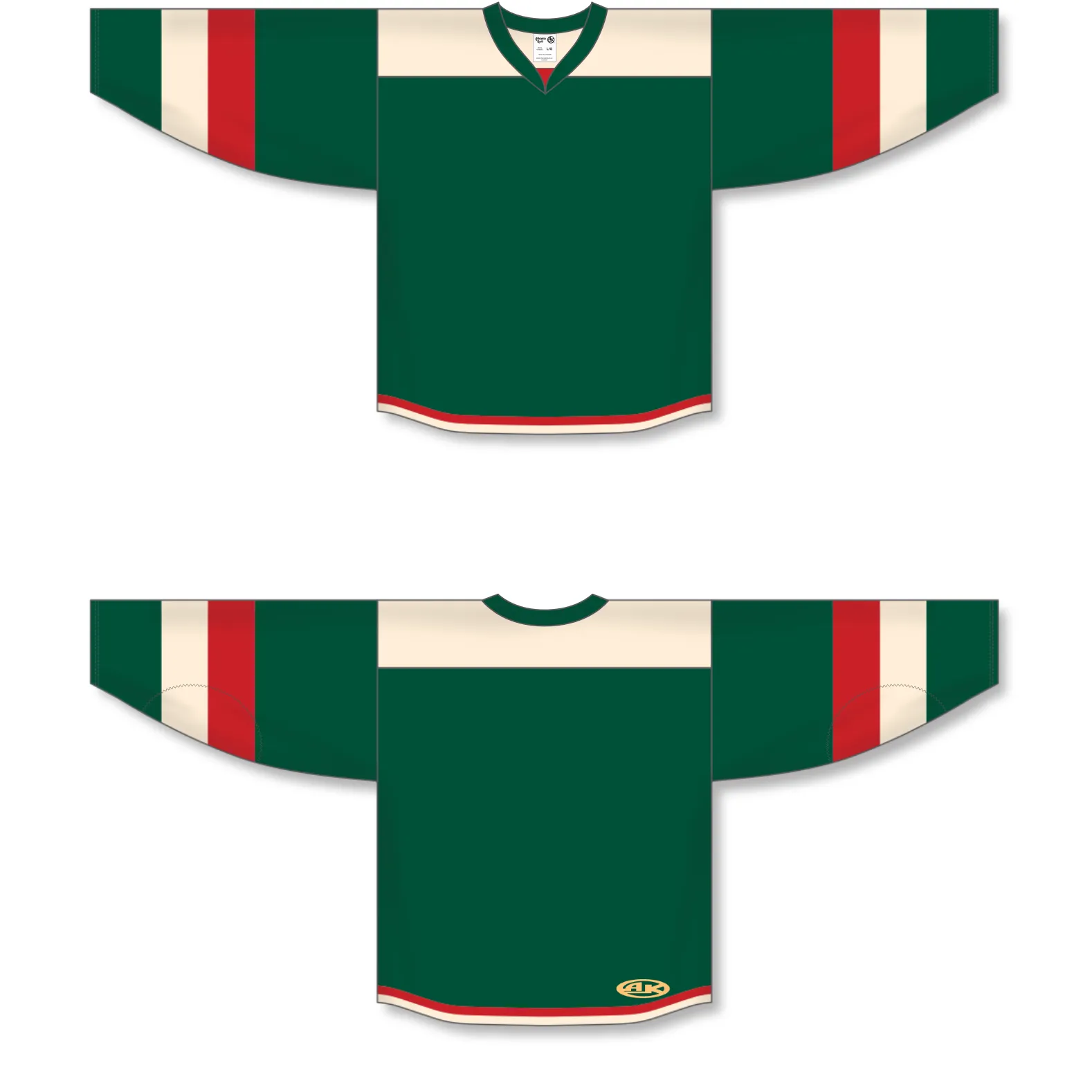 Athletic Knit (AK) H7400A-277 Adult Dark Green Select Hockey Jersey