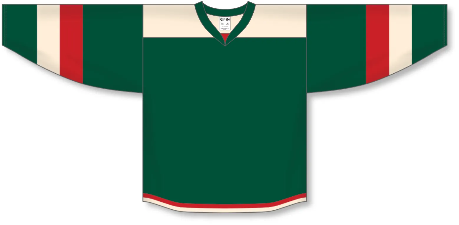 Athletic Knit (AK) H7400A-277 Adult Dark Green Select Hockey Jersey