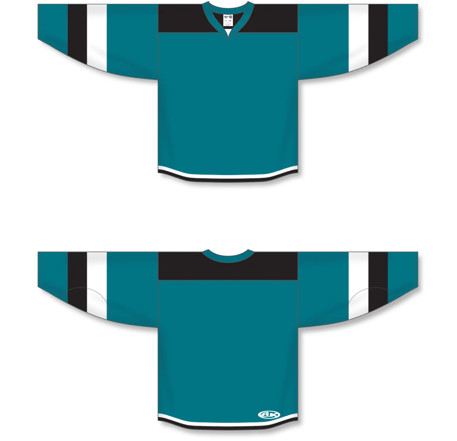 Athletic Knit (AK) H7400Y-457 Youth Pacific Teal Select Hockey Jersey