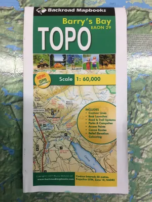 Barry’s Bay map by Backroad Mapbooks