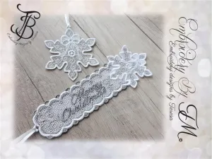 Bookmark with Snowflake   Christmas decoration