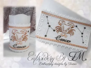 Candle corset Cancer / 5x7 hoop