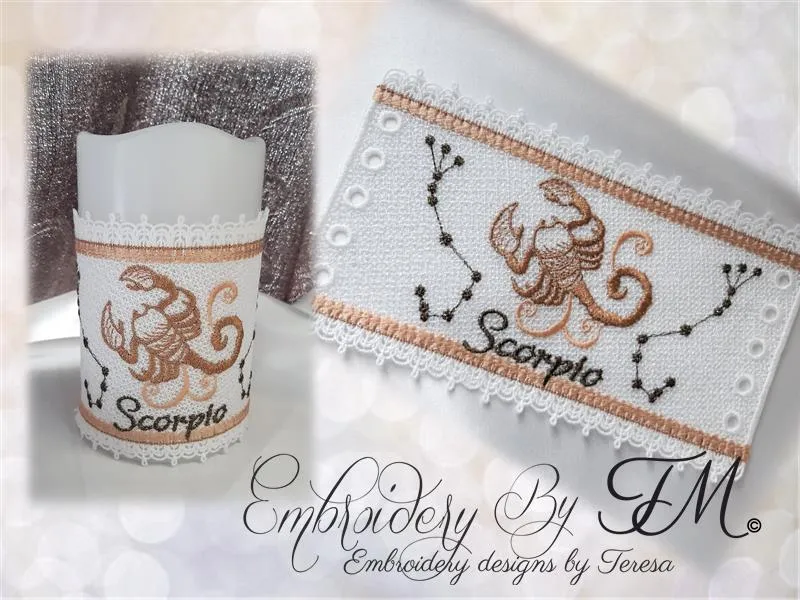 Candle corset Scorpio / 5x7 hoop