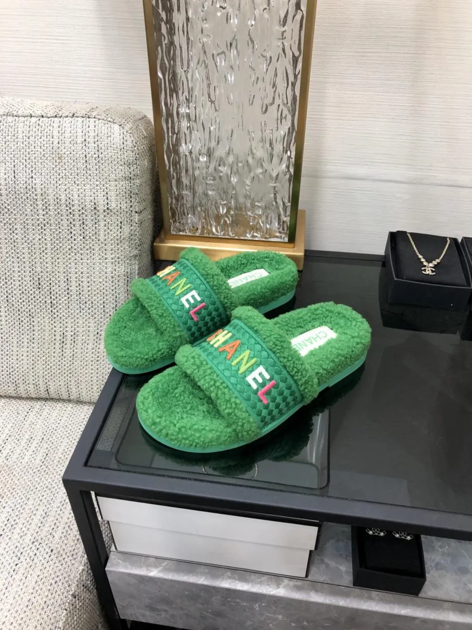 CHL Women's Mules With Lining Green For Women 1.2in/3cm