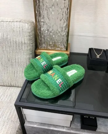 CHL Women's Mules With Lining Green For Women 1.2in/3cm