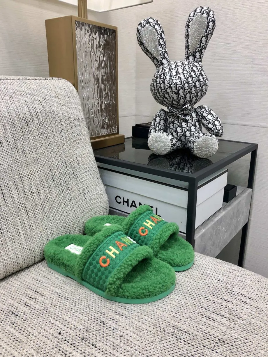 CHL Women's Mules With Lining Green For Women 1.2in/3cm