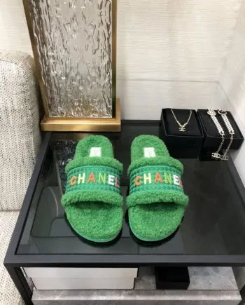 CHL Women's Mules With Lining Green For Women 1.2in/3cm