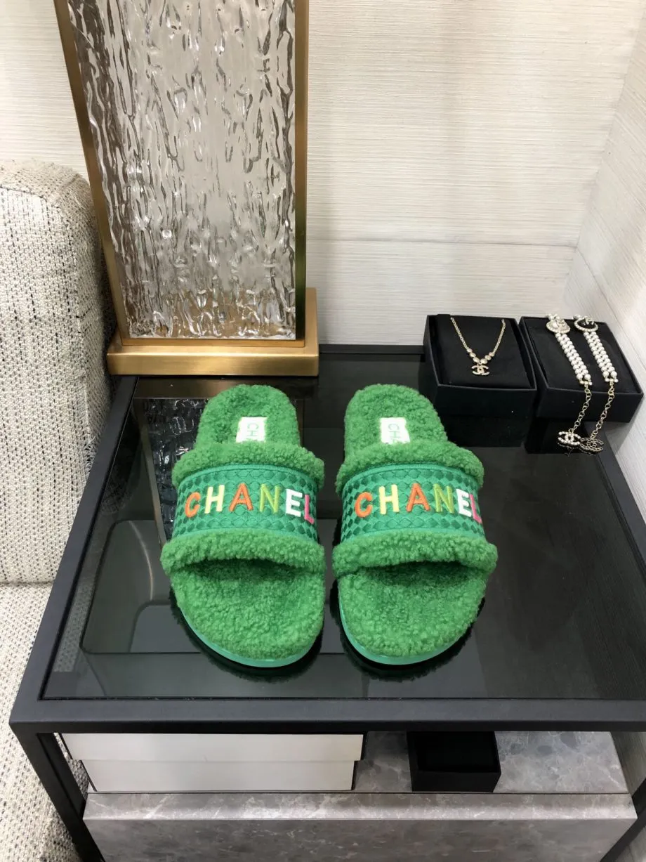 CHL Women's Mules With Lining Green For Women 1.2in/3cm