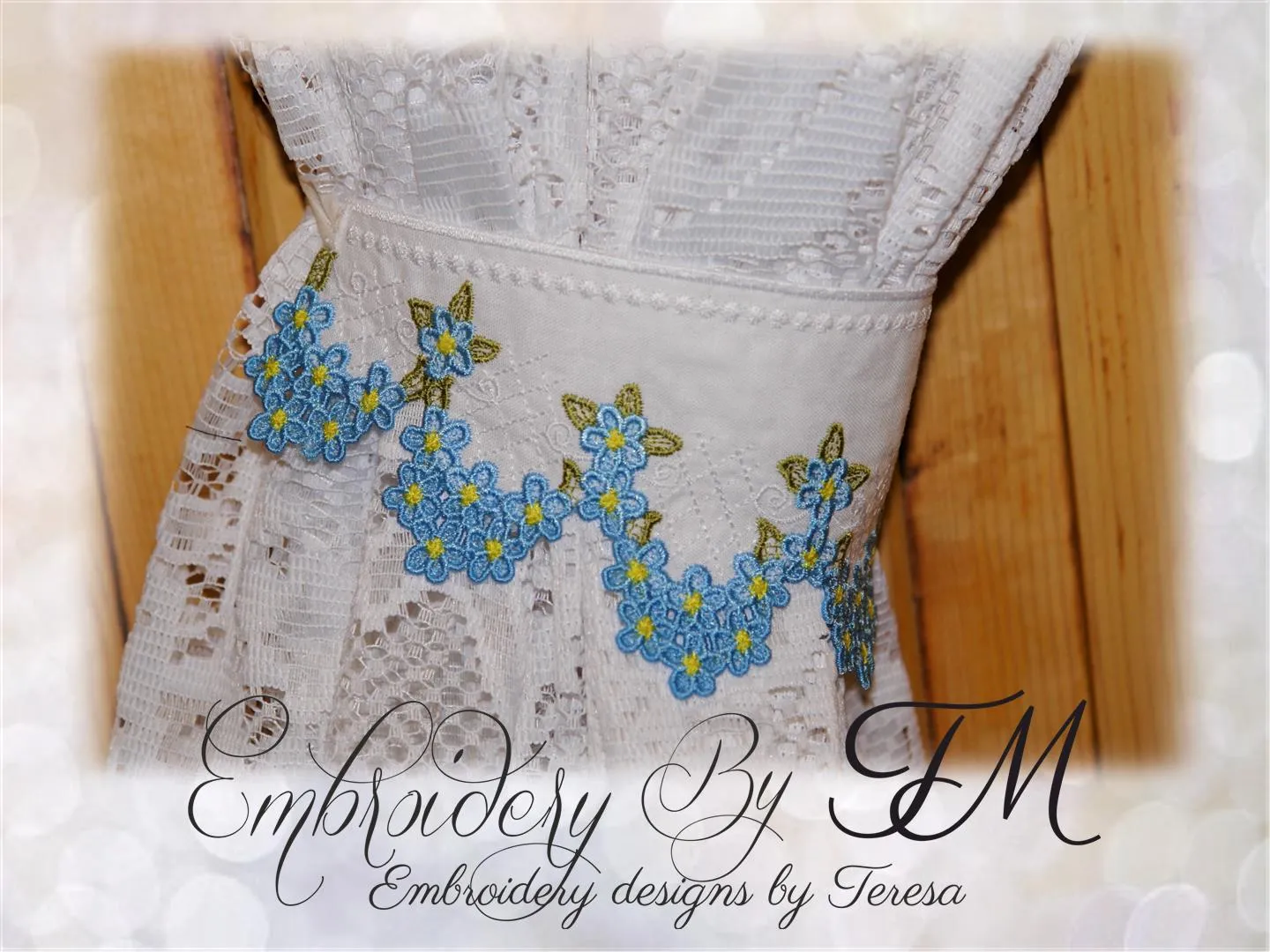 Curtain tie backs 1/ 7x12 hoop