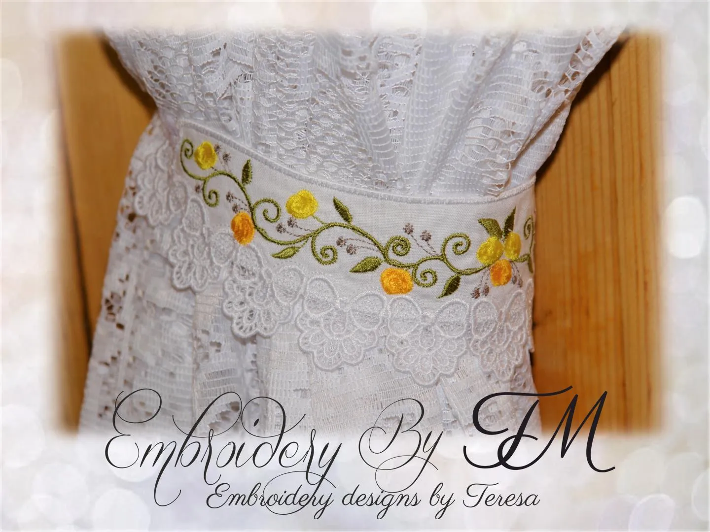 Curtain tie backs 3/ 7x12 hoop