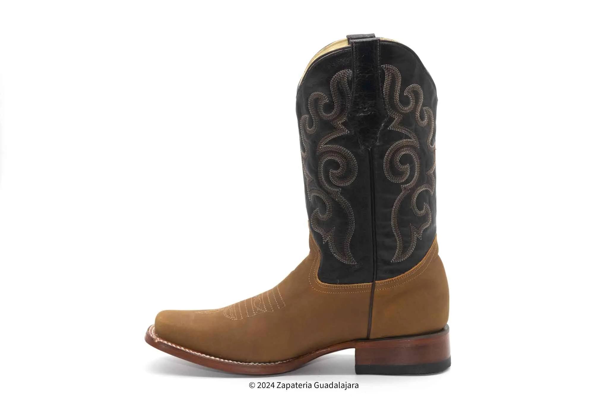 DENVER ALFA MEN SQUARE TOE ORIX CRAZY LEATHER BOOT