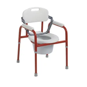 Drive Medical pc 1000 r Pinniped Pediatric Commode, Red