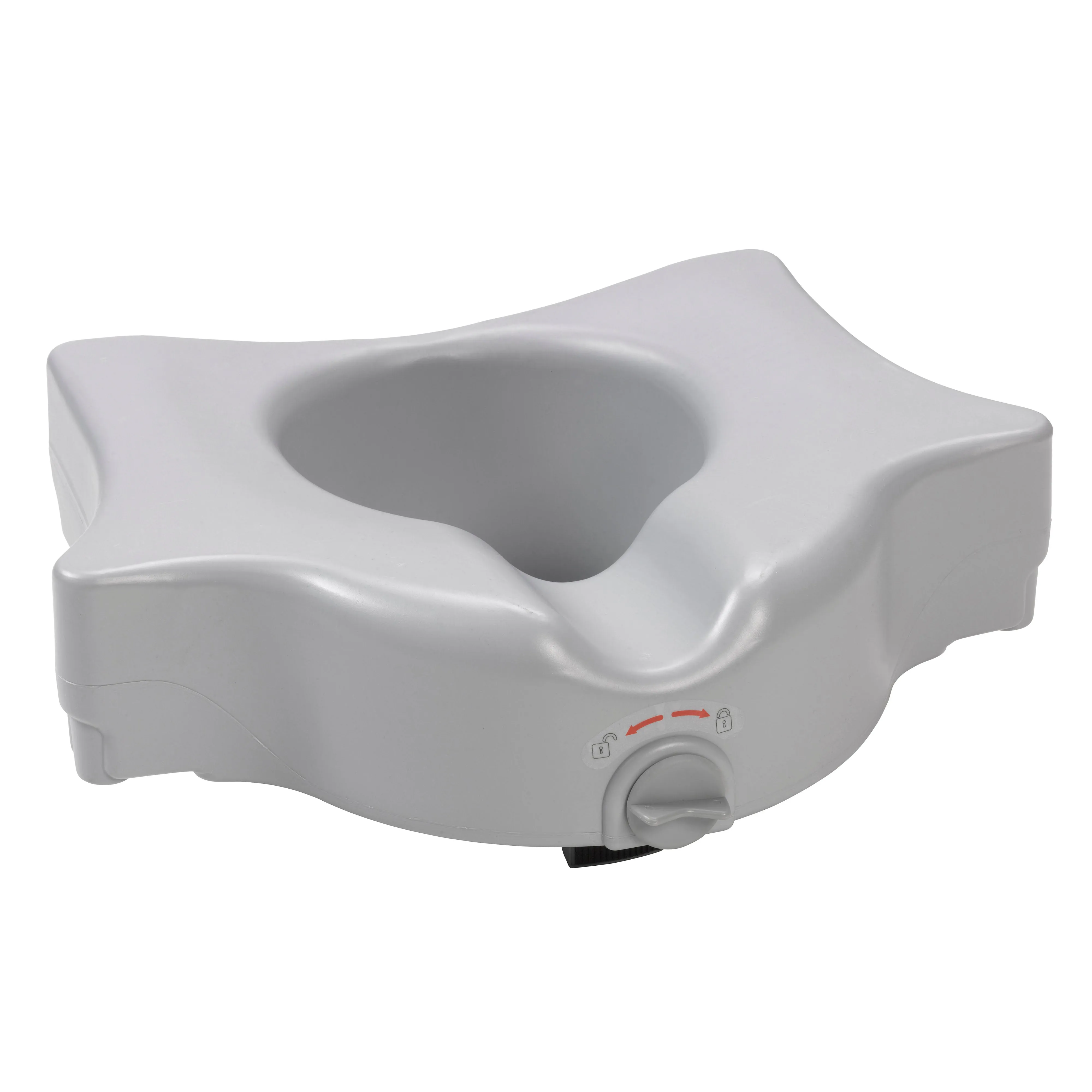 Drive Medical rtl22600 Heavy Duty Locking Raised Toilet Seat, 5"