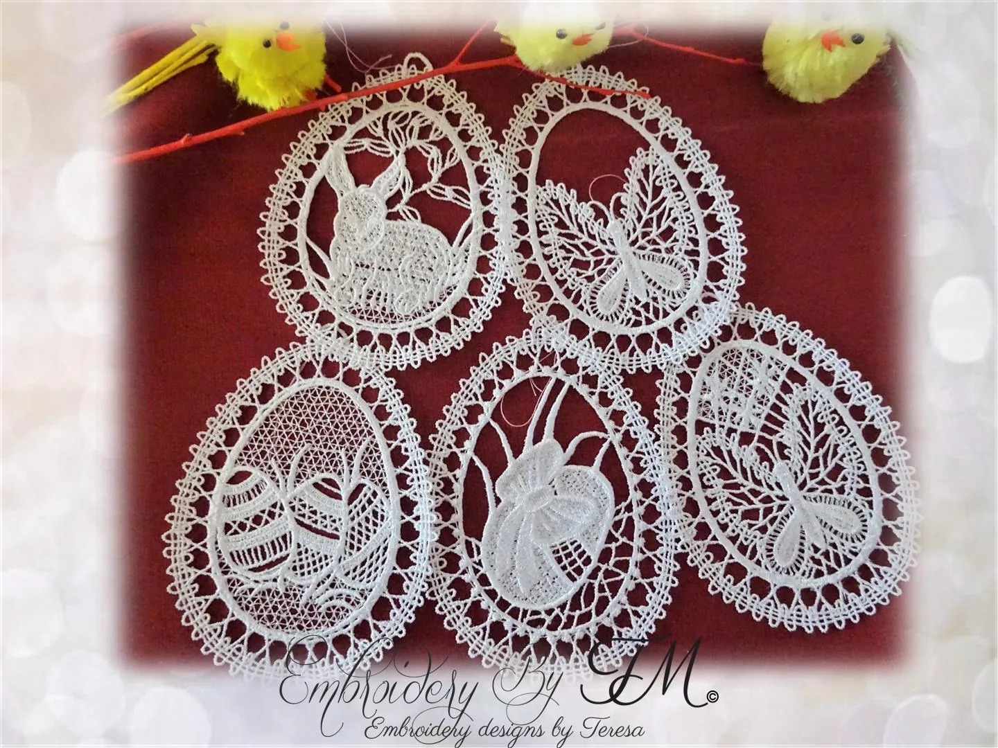 Easter eggs FSL / 4x4 hoop