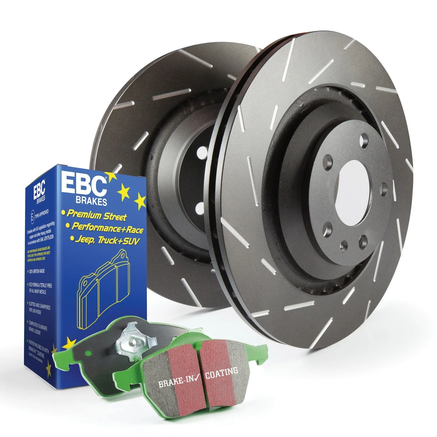 EBC Brakes S2KF1023 S2 Kits Greenstuff 2000 and USR Rotors