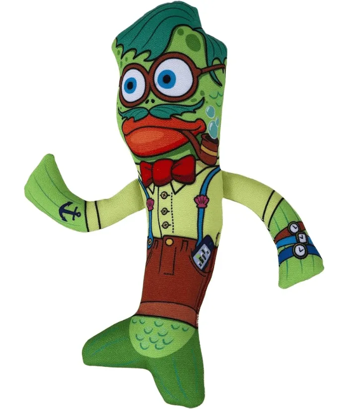 FAT CAT Fish Hipster Kicker Cat Toy
