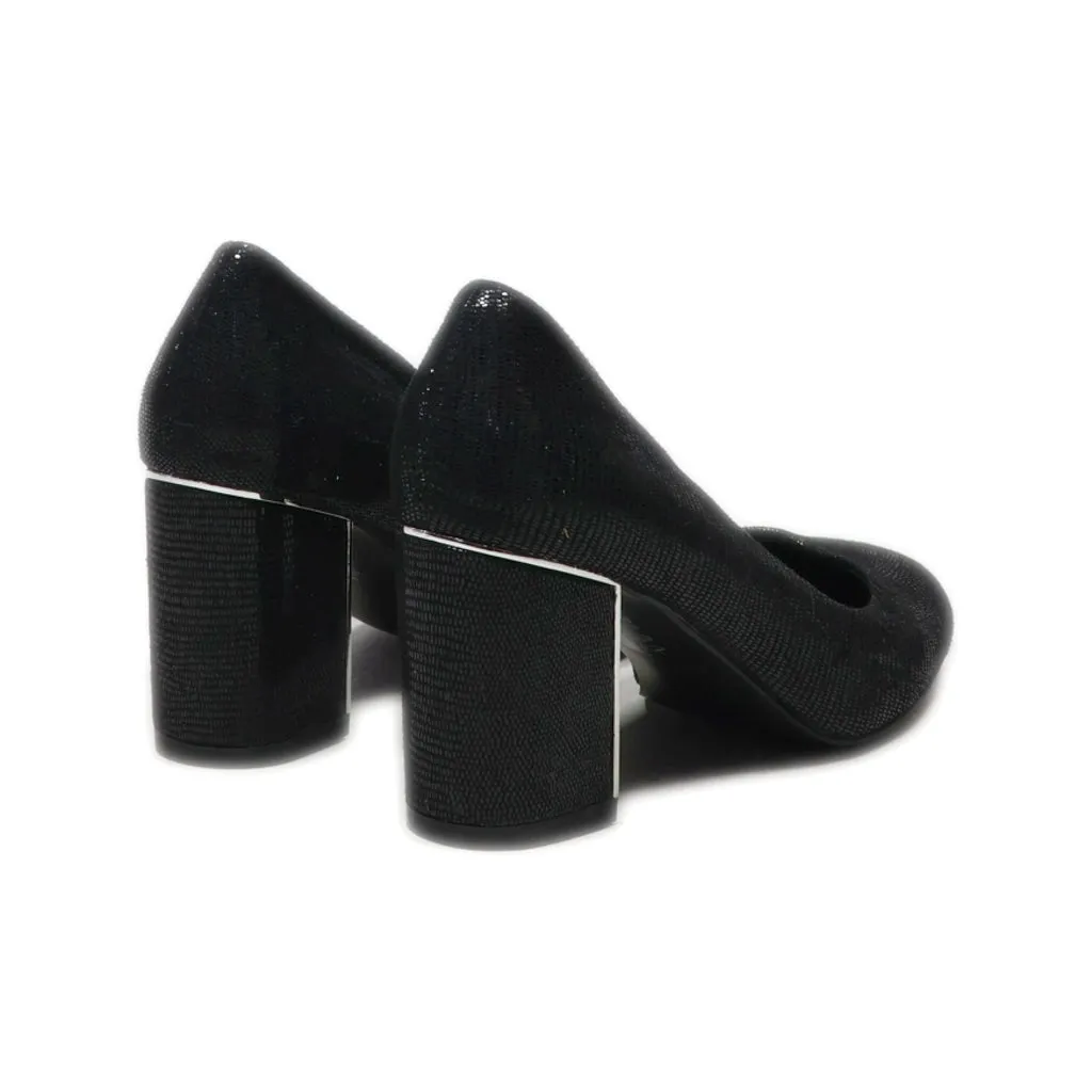 Gemo High-Heel Shoes Fabric Black Colour For Women