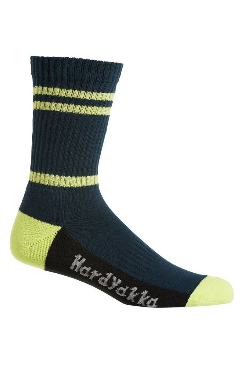 Hard Yakka Padded Cotton Crew Work Sock - 5 Pack (Y20035)