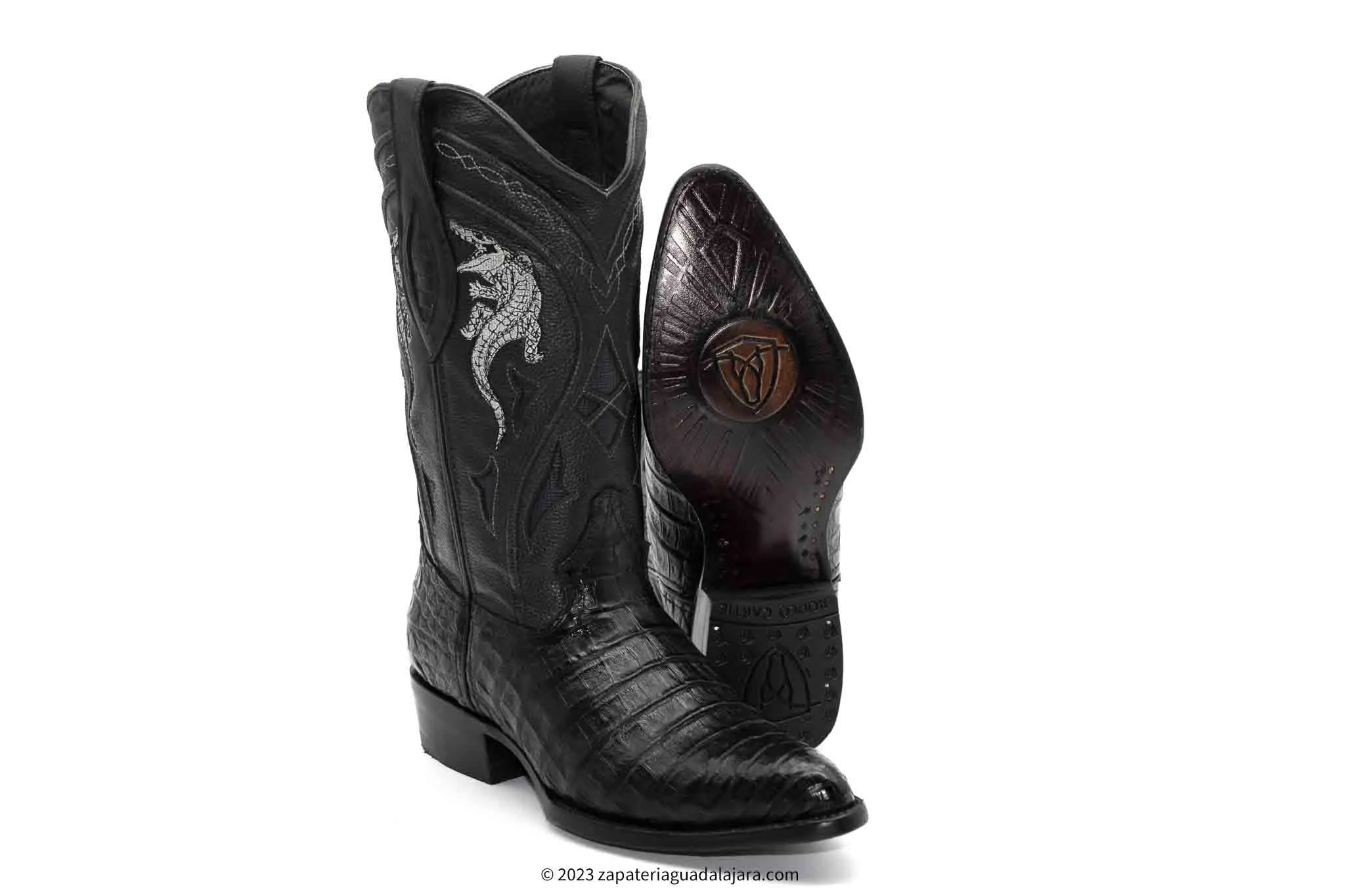JB-908 J-TOE CAIMAN BELLY BLACK