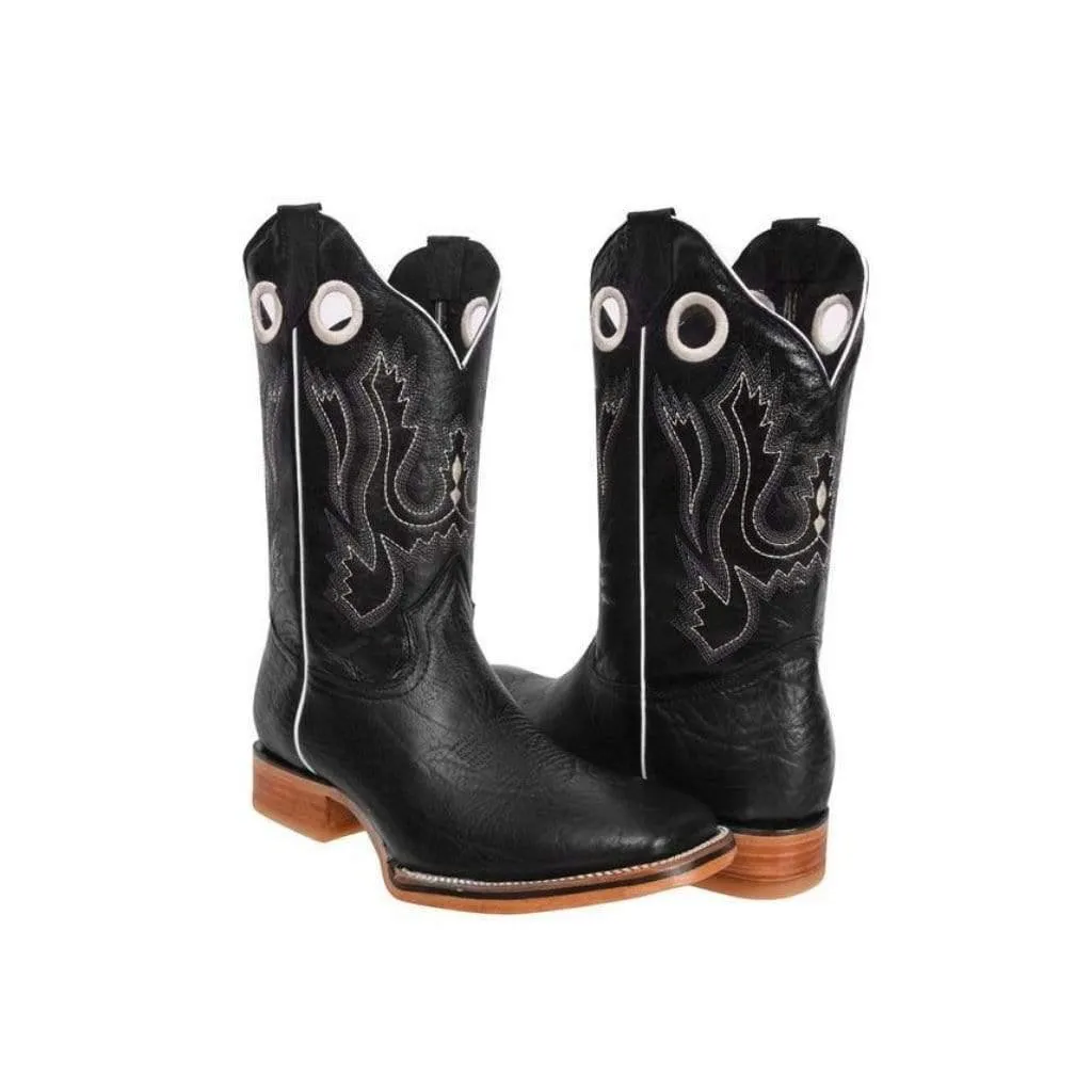 JB472 Rodeo Bull Shoulder Boot Black