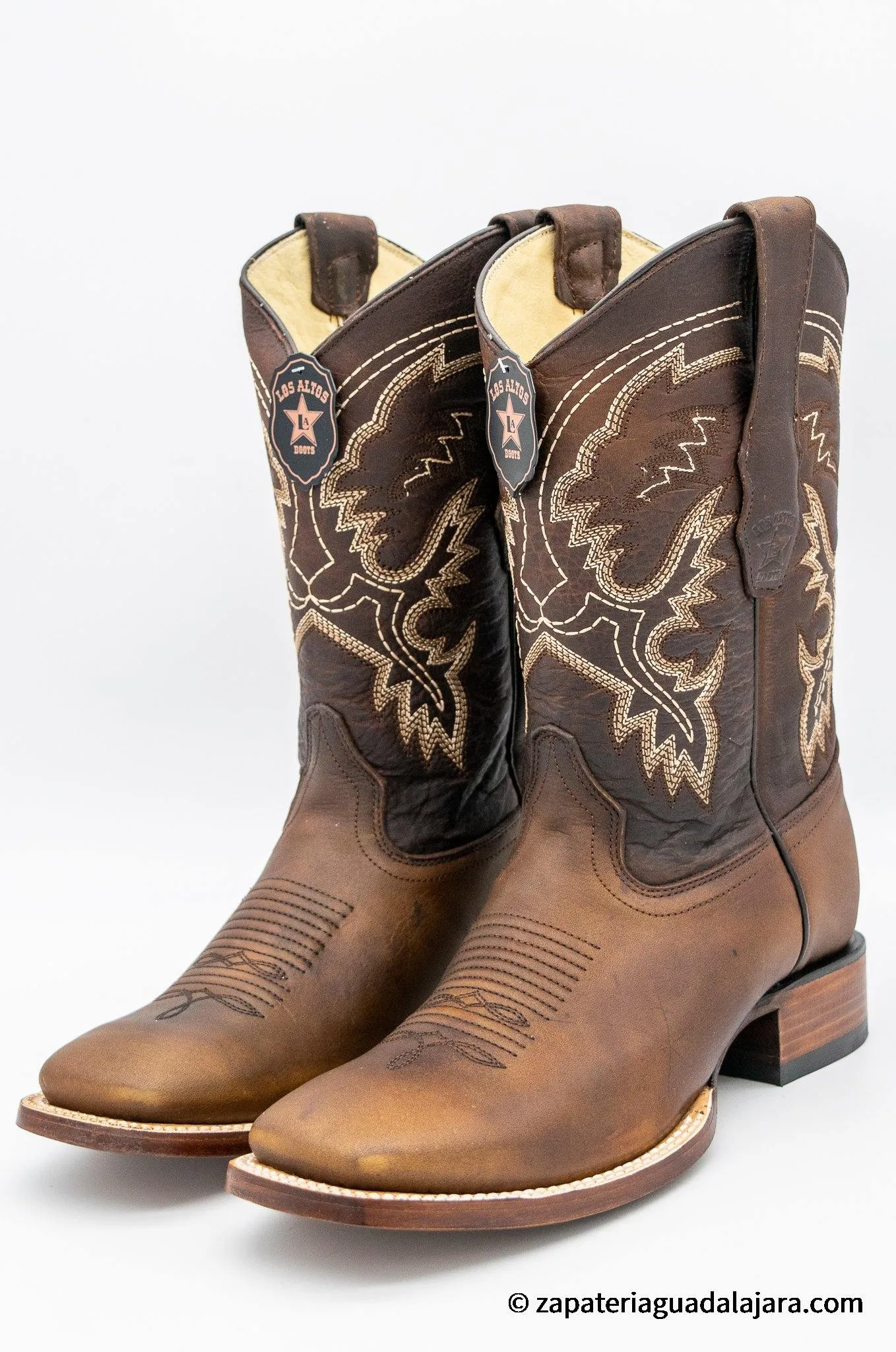 LA-8229940 MEN WIDE SQUARE TOE RAGE WALNUT