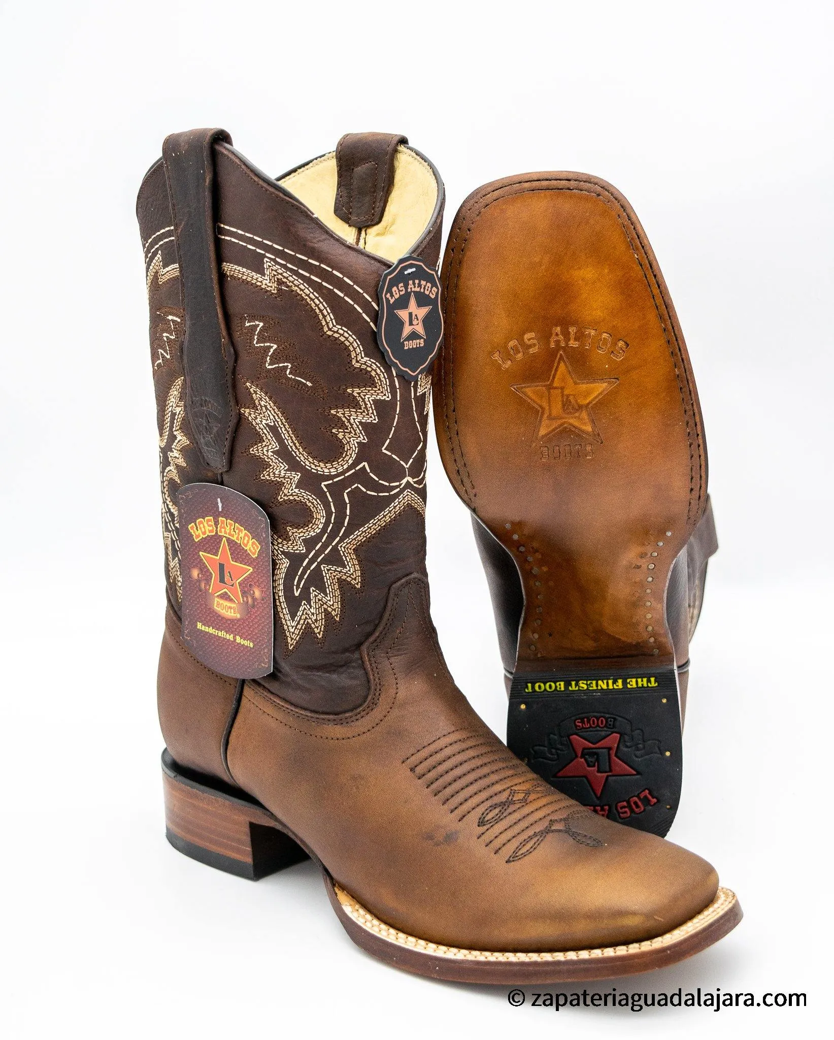 LA-8229940 MEN WIDE SQUARE TOE RAGE WALNUT