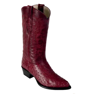 LA-990306 OSTRICH J-TOE BURGUNDY