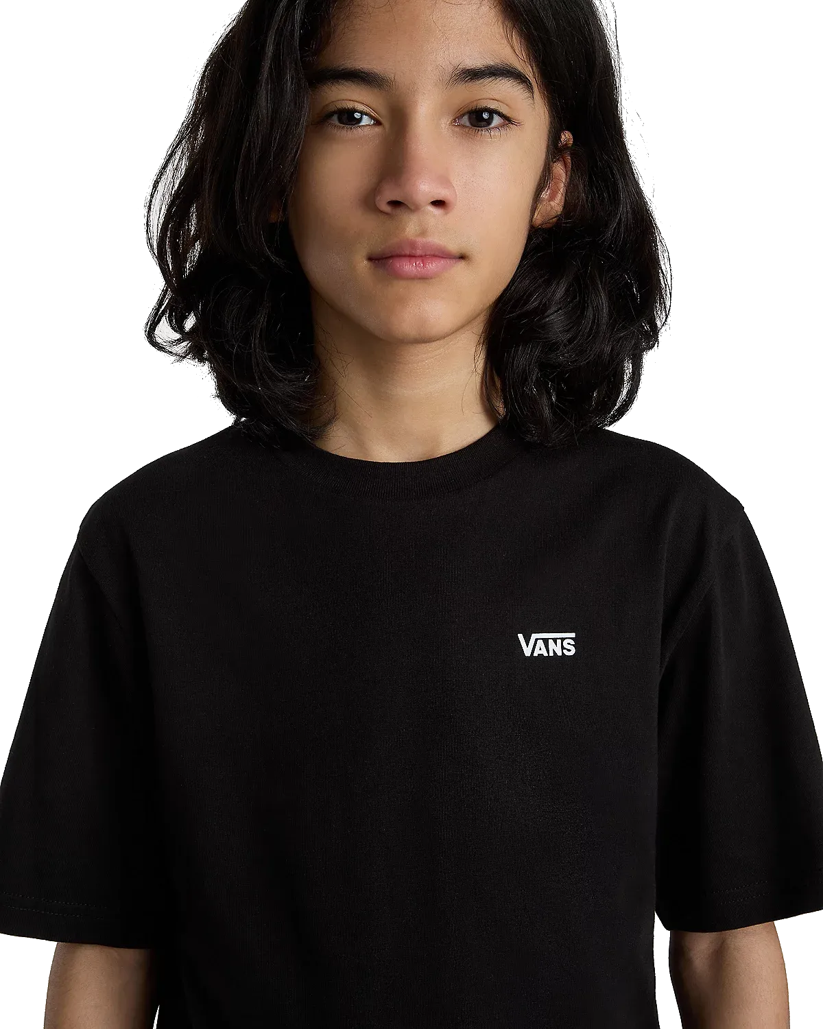 Left Chest Boys T-Shirt in Black