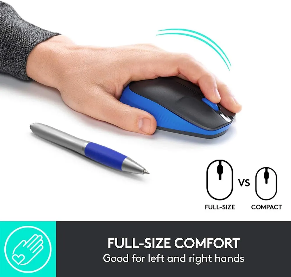 Logitech M190 Full-Size Wireless Mouse