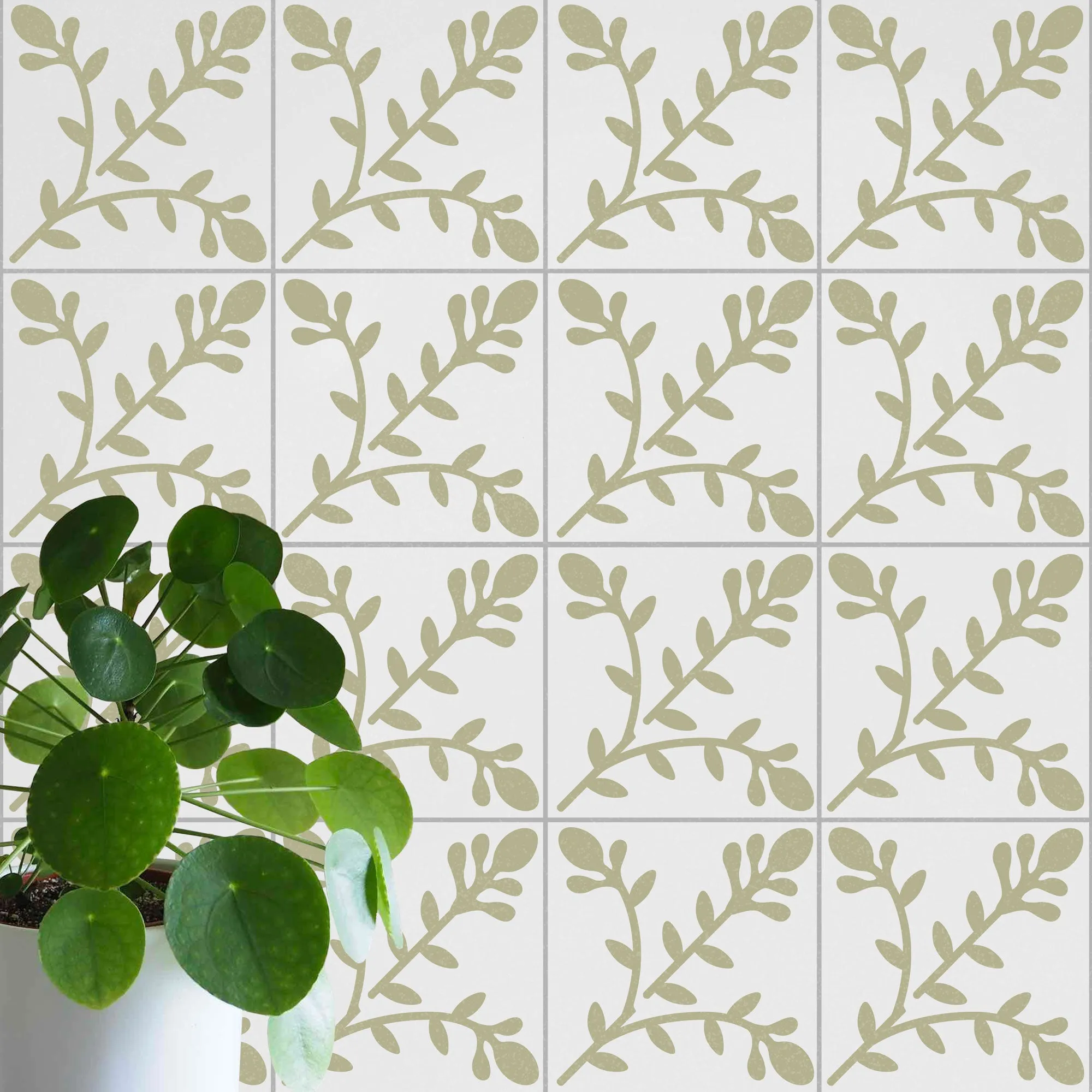 Meadow Trail Tile Stencil
