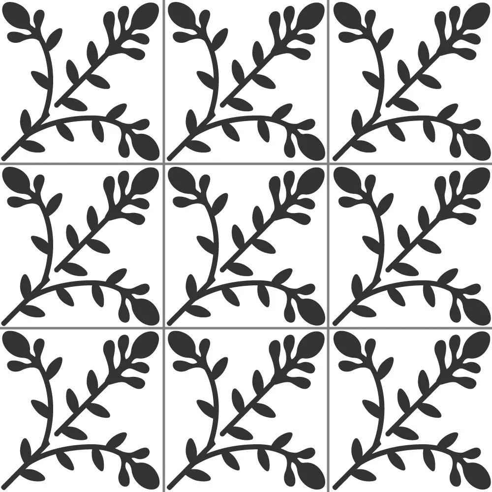 Meadow Trail Tile Stencil