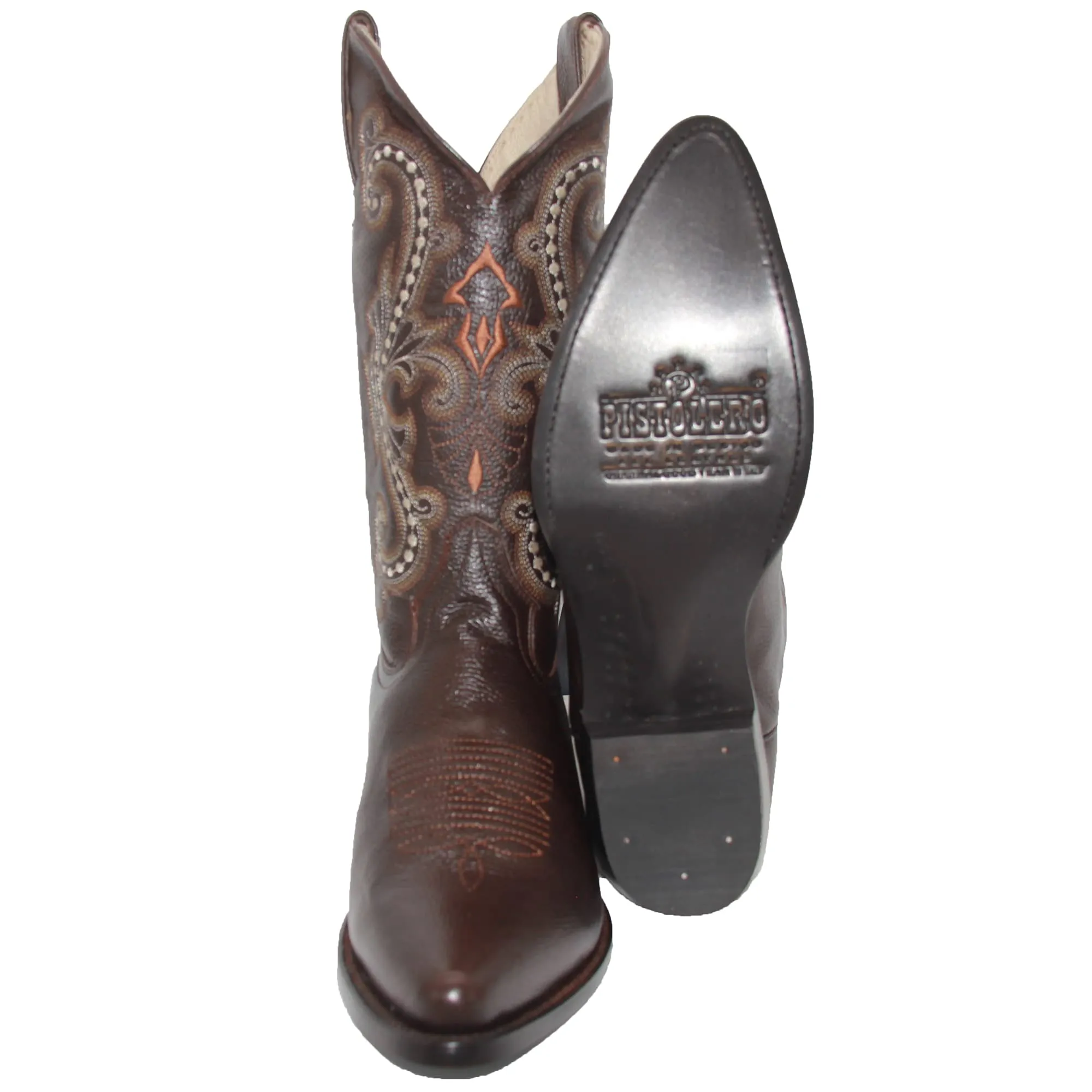 Men’s Genuine Leather J Toe Western Boot