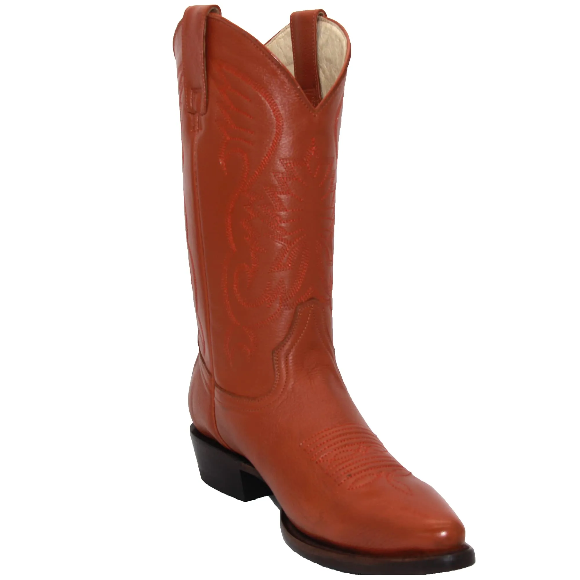Men’s Genuine Leather J Toe Western Boot