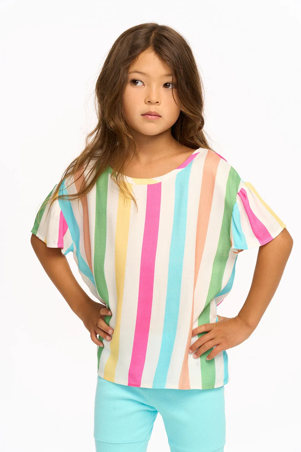 Multi Color Stripe Tee