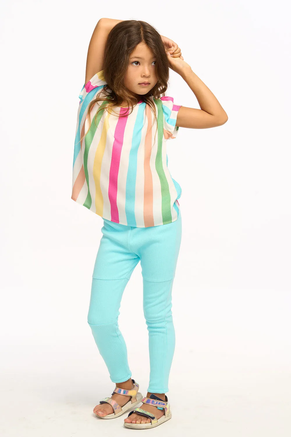 Multi Color Stripe Tee