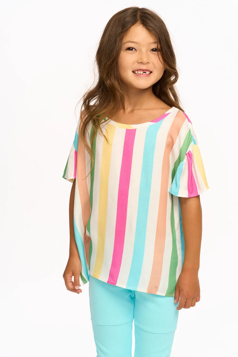 Multi Color Stripe Tee