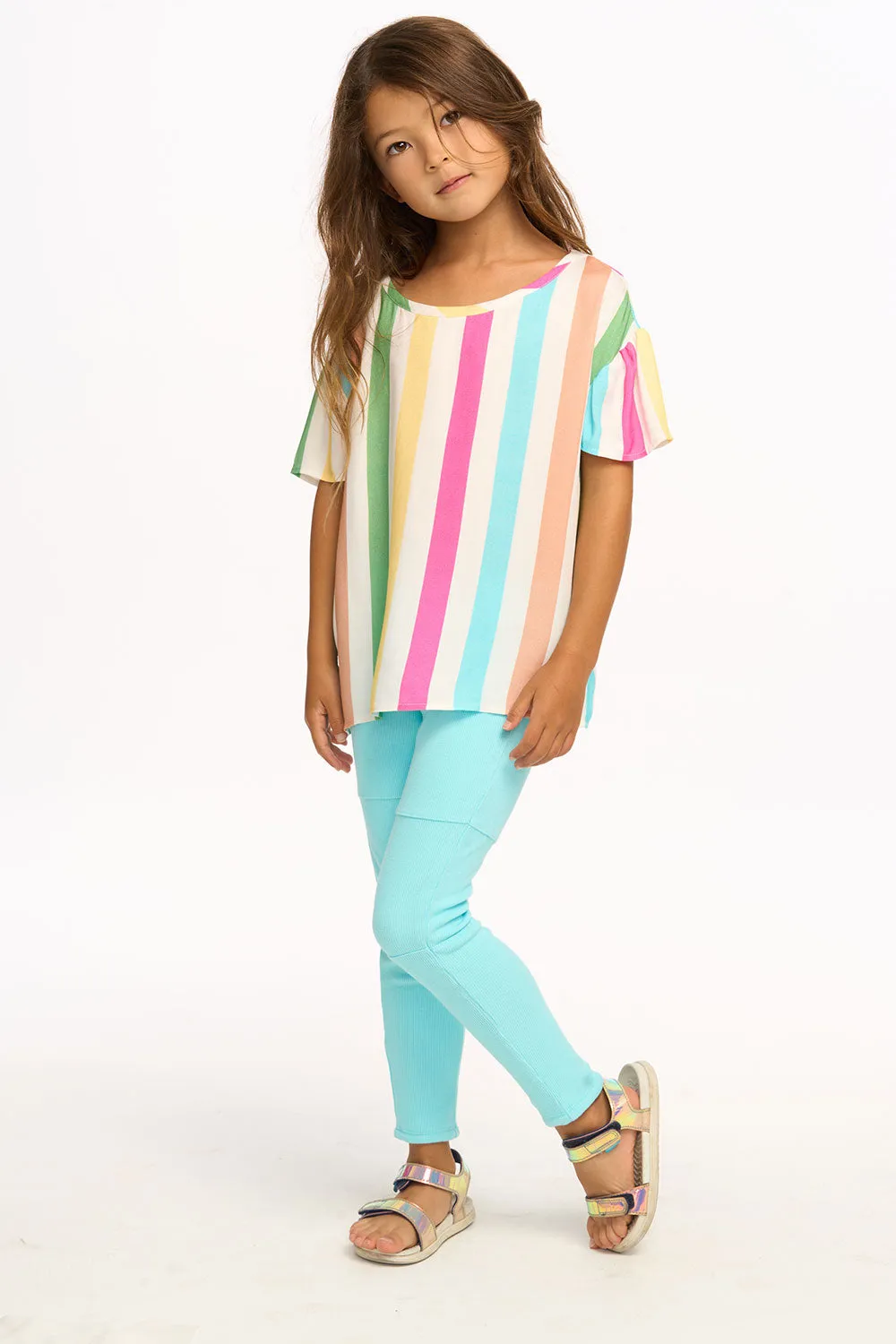 Multi Color Stripe Tee