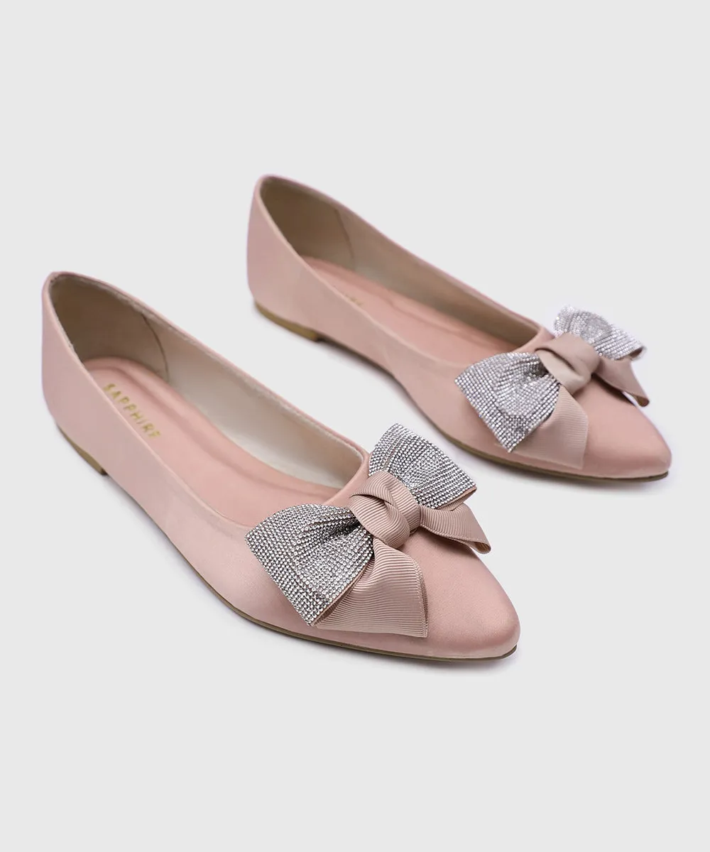 Pink Faux Leather Pumps