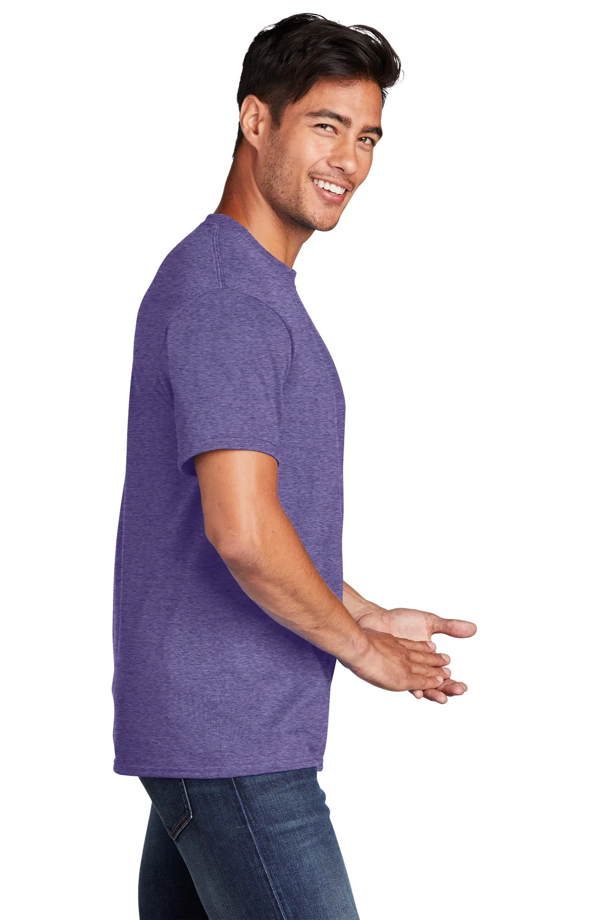 Port & Company Core Cotton Custom Tee's, Heather Purple*
