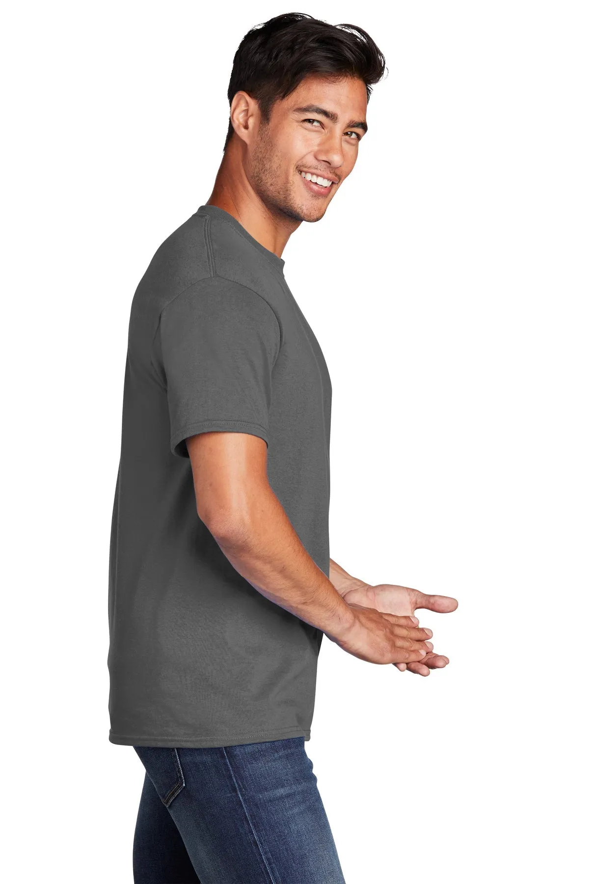 Port & Company Core Cotton Customized Tee's, Charcoal