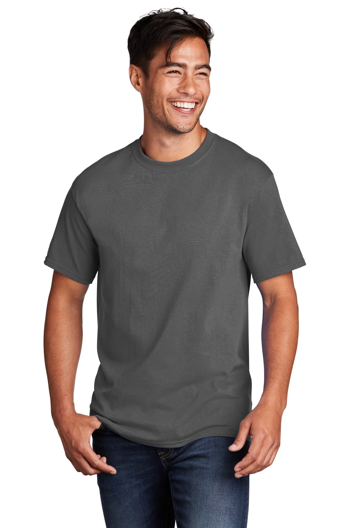 Port & Company Core Cotton Customized Tee's, Charcoal