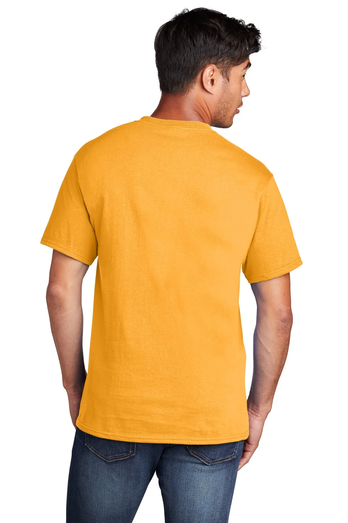 Port & Company Core Cotton Customized Tee's, Gold
