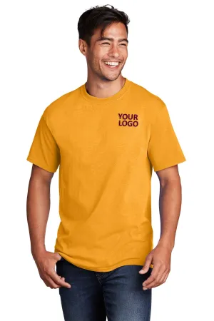 Port & Company Core Cotton Customized Tee's, Gold