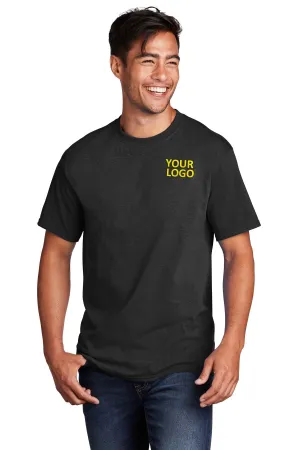 Port & Company Core Cotton Customized Tee's, Jet Black