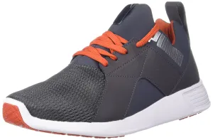 Puma men Zod Runner NM Asphalt-Pureed Pumpkin-Silver Running Shoe