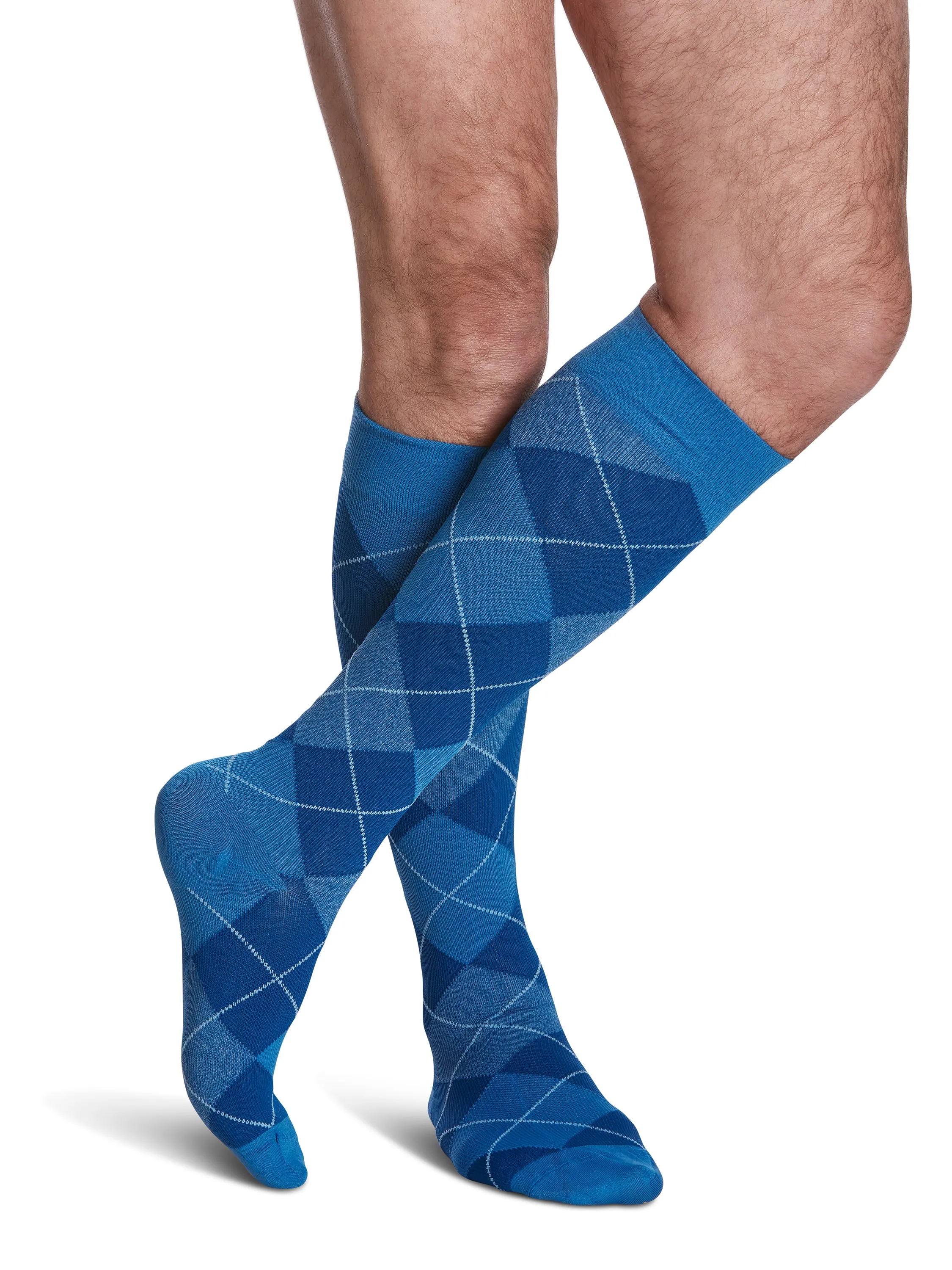 Sigvaris Microfiber Shades Men's Knee High  15-20mmHg-Closed toe